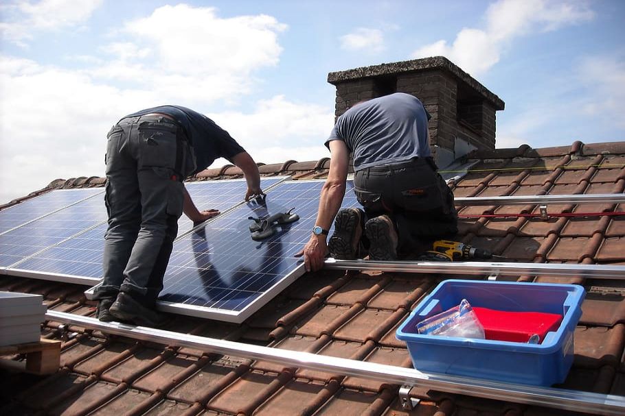 solar panel install